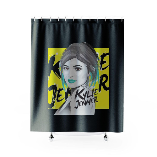 Kylie Jenner Yellow Shower Curtains