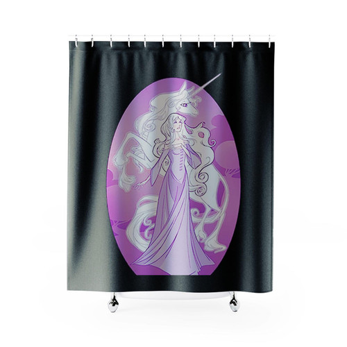 Lady Amalthea Unicorn Shower Curtains