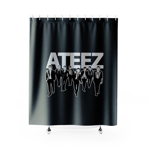 Ateez K Pop Boyband Shower Curtains