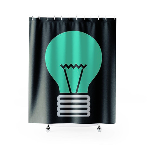 Light Bulb Glow Shower Curtains