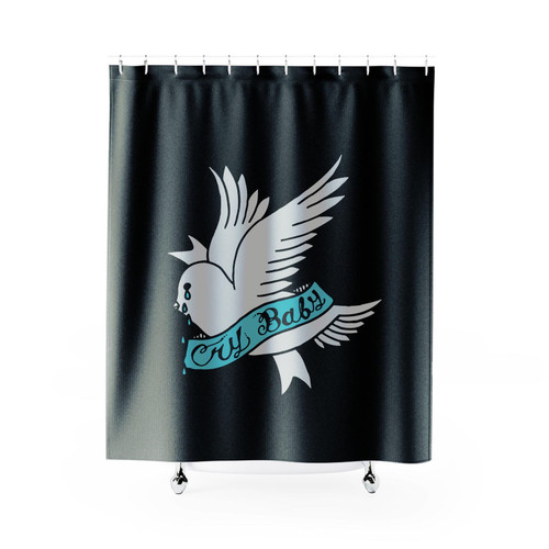 Lil Peep Cry Baby Dove Bird Shower Curtains