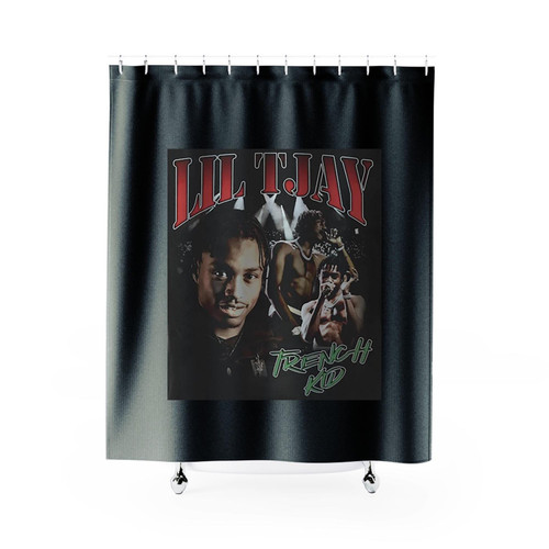 Lil Tjay 90S Vintage Trench Kid Shower Curtains