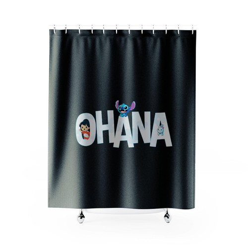 Lilo And Stitch Ohana Shower Curtains Lilo And Stitch Ohana Shower Curtains