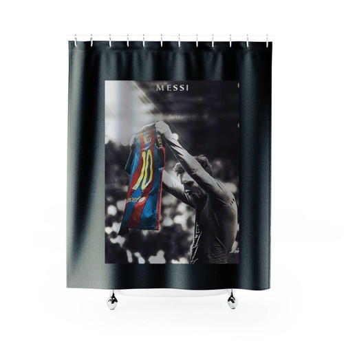 Lionel Messi Star Sports Soccer Shower Curtains