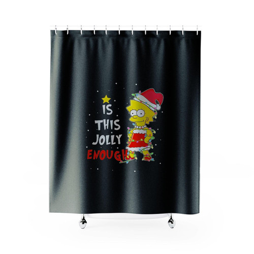 Lisa Simpson Christmas Costume Shower Curtains