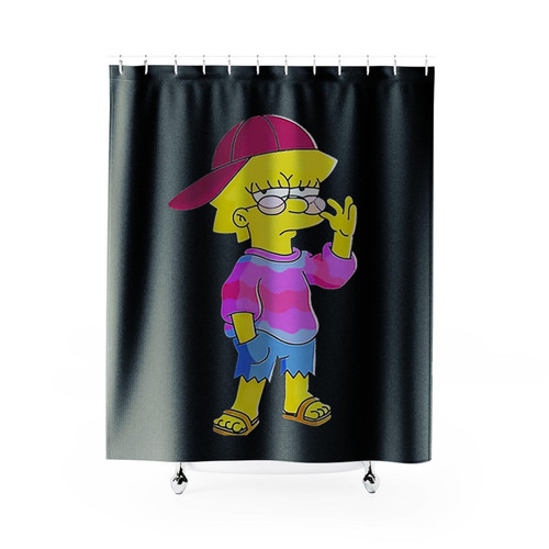 Lisa Simpson Cute Pose The Simpsons Shower Curtains