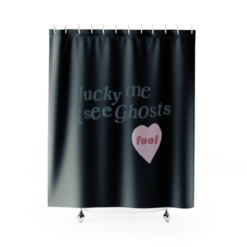 Lucky Me I See Ghosts Feel Shower Curtains