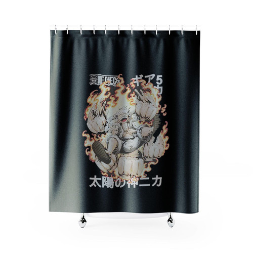 Luffy Gear 5 Monkey D Luffy One Piece Vintage Shower Curtains