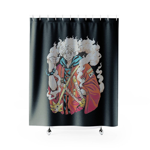 Luffy Gear Fifth Art Anime One Piece Shower Curtains