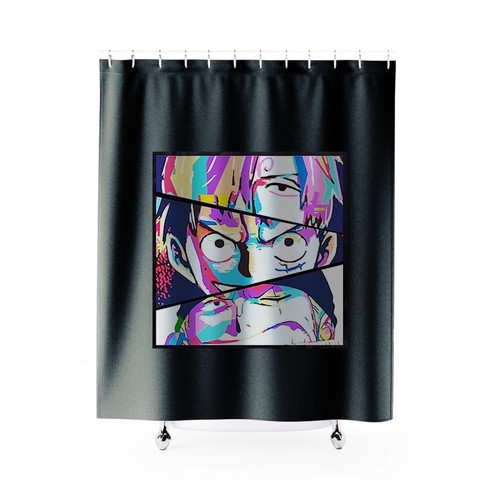 Luffy Zoro Sanji Art Anime One Piece Shower Curtains