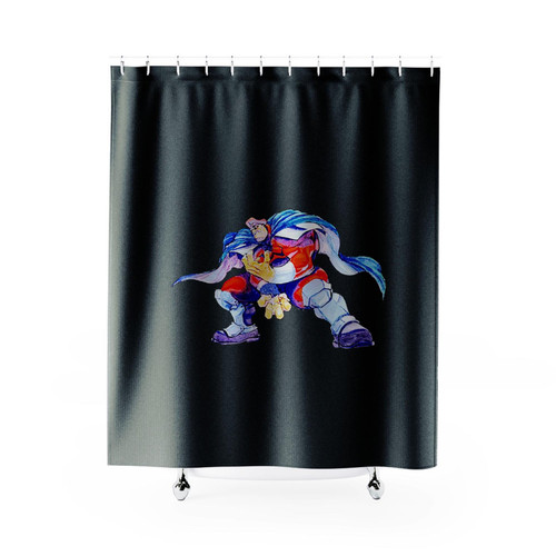 M Bison Dictator Shower Curtains