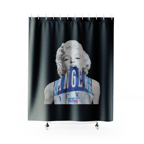 Marilyn Monroe Marylin Monroe New York Rangers Shower Curtains Marilyn Monroe Marylin Monroe New York Rangers Shower Curtains