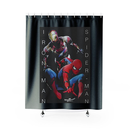 Marvel Spider Man Homecoming Iron Man Shower Curtains Marvel Spider Man Homecoming Iron Man Shower Curtains