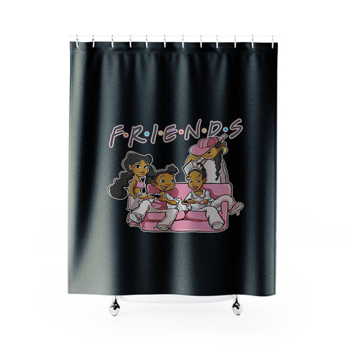 Melanin Friends Sisters Shower Curtains