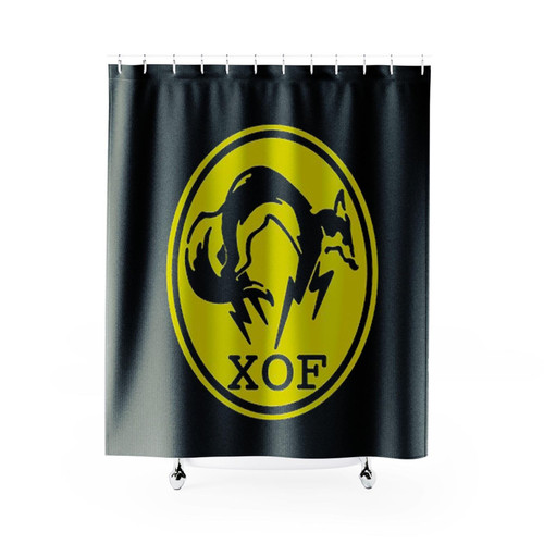 Metal Gear Xof Fox Shower Curtains