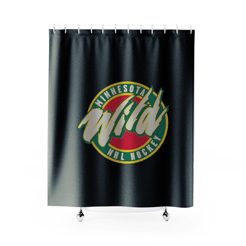 Minnesota Hockey Old School Shower Curtains