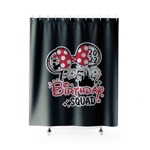 Minnie Mickey Birthday Squad Shower Curtains