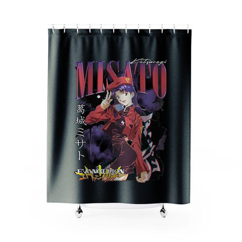 Misato Katsuragi Shower Curtains