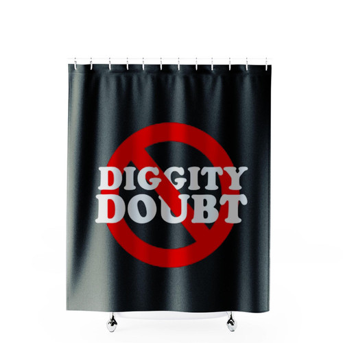 No Diggity No Doubt Shower Curtains
