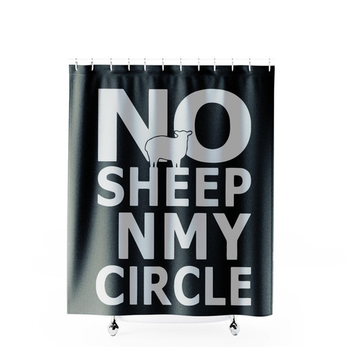 No Sheep In My Circle Shower Curtains No Sheep In My Circle Shower Curtains