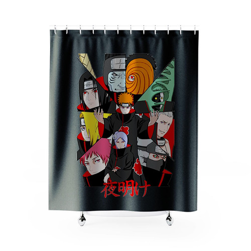 Akatsuki Naruto Anime Shower Curtains