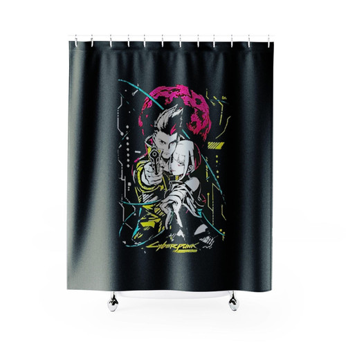 Cyberpunk Edgerunners David And Lucy Shower Curtains