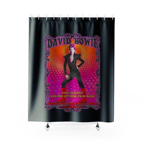 David Bowie Art Shower Curtains