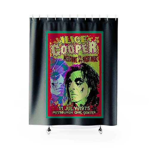 Alice Cooper 60 Year Anniversary Shower Curtains