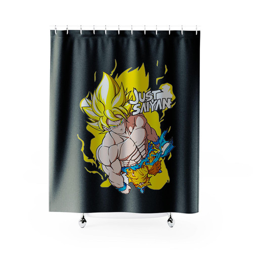Dbz Just Saiyan Dragon Ball Z Goku Shower Curtains Dbz Just Saiyan Dragon Ball Z Goku Shower Curtains