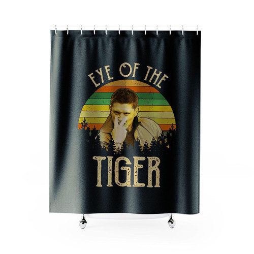 Dean Winchester Eye Of The Tiger Shower Curtains
