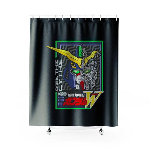 Death Scythe Anime Tee Gundam Shower Curtains