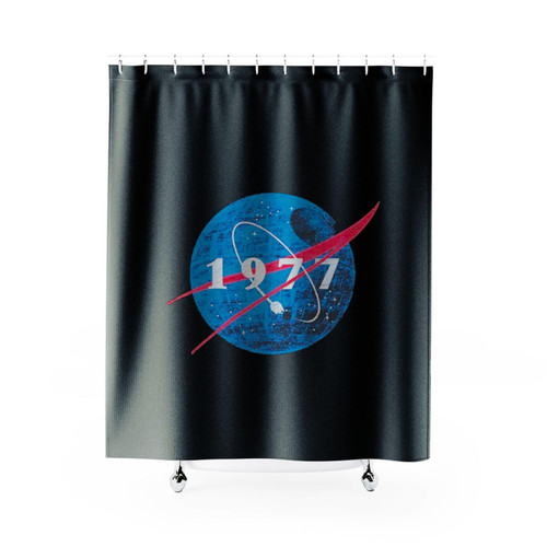 Death Star 1977 Nasa Shower Curtains