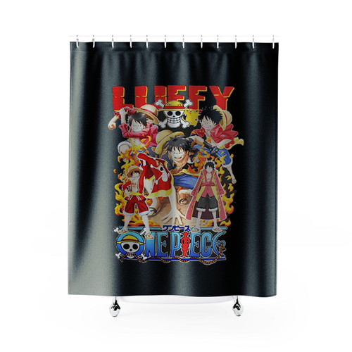 Monkey D Luffy Pirate King Anime One Piece Shower Curtains Monkey D Luffy Pirate King Anime One Piece Shower Curtains