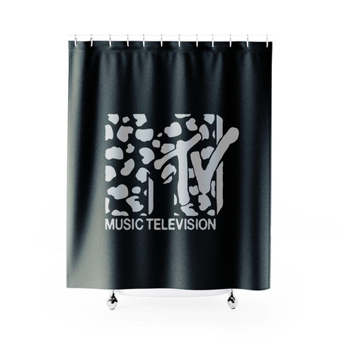 Mtv Music Television Leopard Graphic Shower Curtains