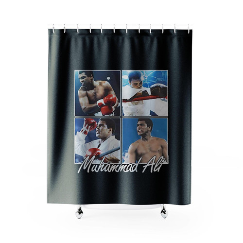 Muhammad Ali Four Squares Shower Curtains