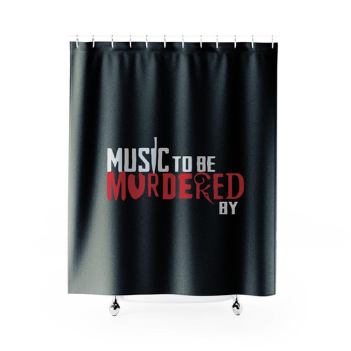Music To Be Murdered By Eminem Album Logo Shower Curtains
