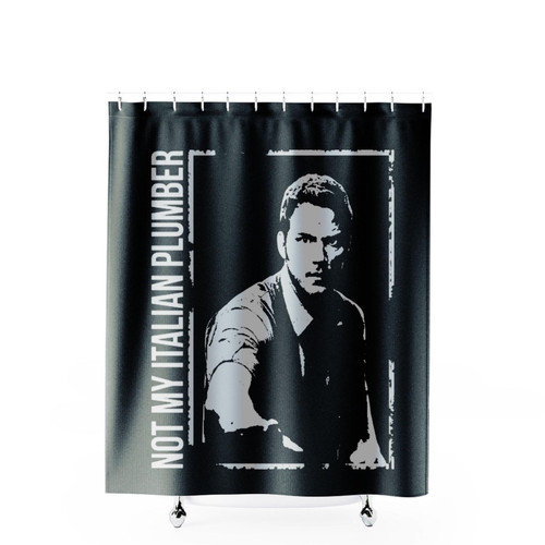 Not My Italian Plumber Shower Curtains