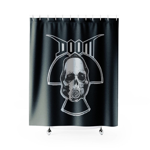 Doom British Hardcore Punk Shower Curtains