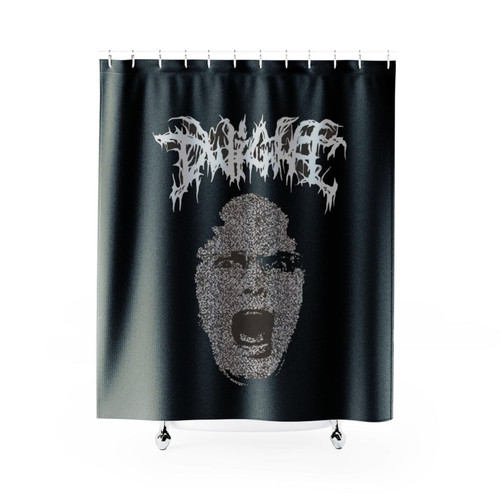 Dwight The Office Black Metal Shower Curtains