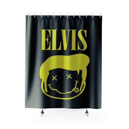 Elvis Presley Funny Grunge Shower Curtains