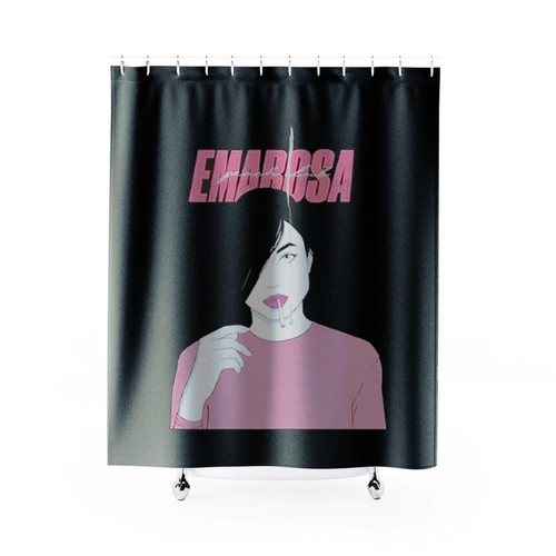 Emarosa Peach Club Shower Curtains