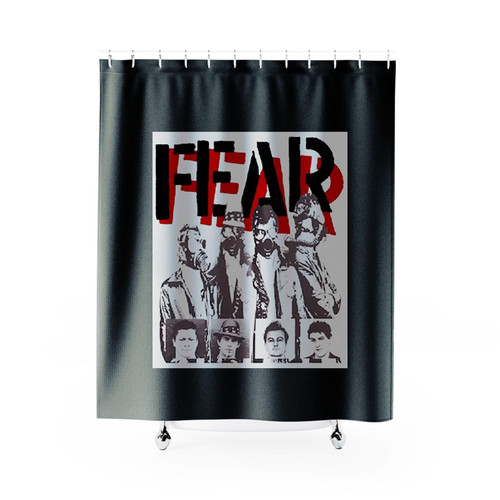 Fear Mask Music Rock Punk Band Shower Curtains