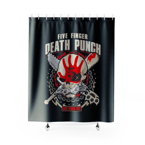 Ffdp Five Finger Death Punch Zombie Kill Shower Curtains