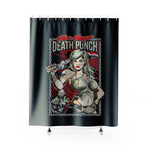 Five Finger Death Punch Assassin Shower Curtains