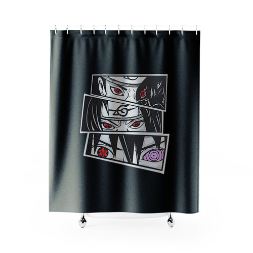 Naruto Anime Sharingan Reinegan Shower Curtains