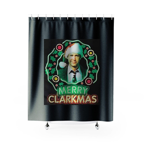 National Lampoon Is Christmas Vacation Merry Clarkmas Shower Curtains