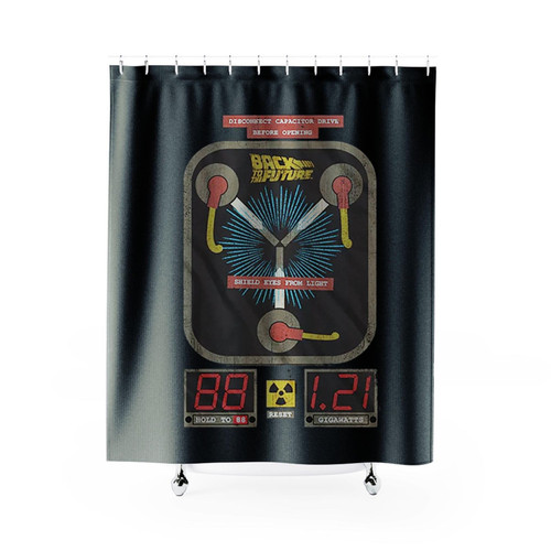 Back To The Future Flux Capacitor Shower Curtains
