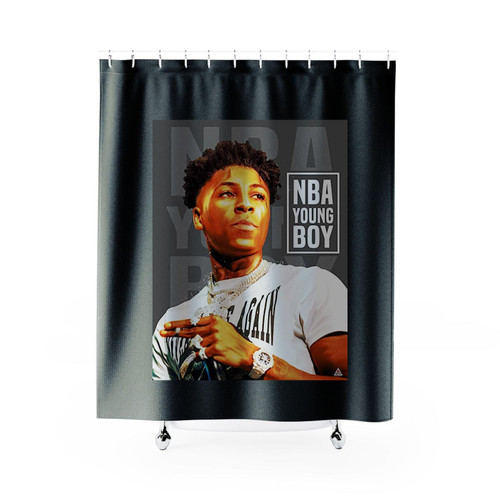 Nba Young Boy Never Broke Again Shower Curtains