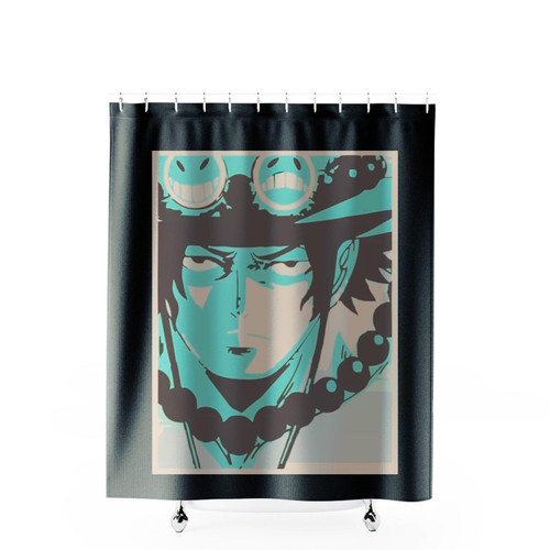 One Piece Ace Shower Curtains