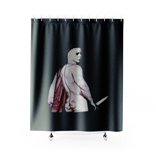 Funny Michael Myers Friday The 13Th Shower Curtains